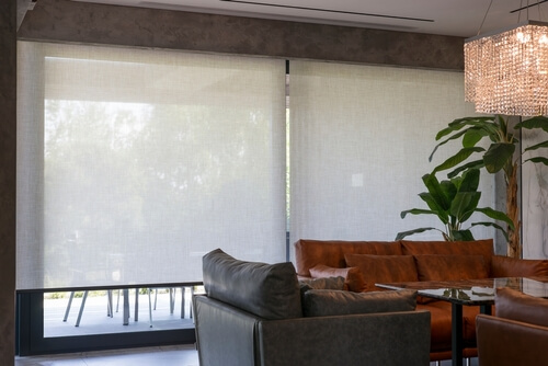 Motorized Window Shades in a Home